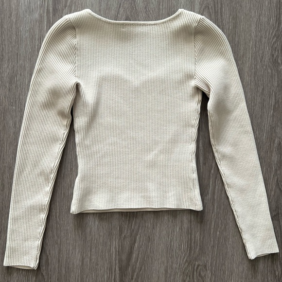 Babaton SCULPT KNIT SWEETHEART LONGSLEEVE - Picture 6 of 6